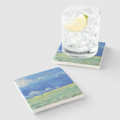 ビンセント・ヴァン・ゴッホ – サンダークラウドの下のホィートフィールド ストーンコースター (横)