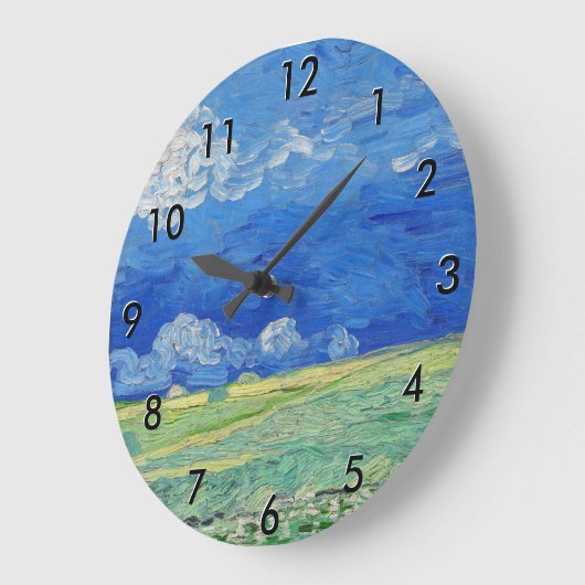ビンセント・ヴァン・ゴッホ – サンダークラウドの下のホィートフィールド ラージ壁時計 (傾斜)