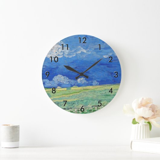 ビンセント・ヴァン・ゴッホ – サンダークラウドの下のホィートフィールド ラージ壁時計 (ホーム)