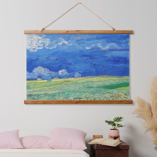 ビンセント・ヴァン・ゴッホ – サンダークラウドの下のホィートフィールド 吊り下げ型タペストリー (寝室)