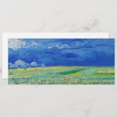 ビンセント・ヴァン・ゴッホ – サンダークラウドの下のホィートフィールド 招待状 (正面/裏面)