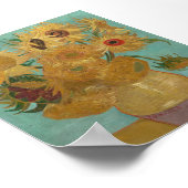 ビンセント・ヴァン・ゴッホ – サンフラワーズ ポスター (角)