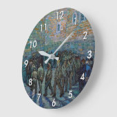 ビンセント・ヴァン・ゴッホ – ザプリズンコートヤード ラージ壁時計 (傾斜)