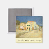 ビンセント・ヴァン・ゴッホ – ザ・イエローハウス(通り) マグネット (正面/裏面)