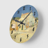 ビンセント・ヴァン・ゴッホ – ザ・イエローハウス(通り) ラウンド壁時計 (傾斜)