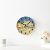 ビンセント・ヴァン・ゴッホ – ザ・イエローハウス(通り) ラウンド壁時計 (ホーム)