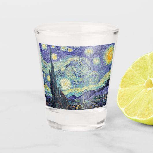 ビンセント・ヴァン・ゴッホ・ザ・スターリー・ナイト ショットグラス (正面)