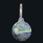 ビンセント・ヴァン・ゴッホ・ザ・スターリー・ナイト ペット　ネームタグ<br><div class="desc">ビンセント・ヴァン・ゴッホ星空の夜。これは、オランダの巨匠ヴィンセント・ヴァン・ゴッホの古い最高傑作は、印象派の画家のオランダポストだった。この画像はパブリックドメインにある。</div>