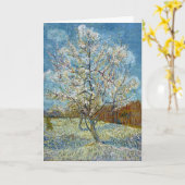 ビンセント・ヴァン・ゴッホ・ザ・ピンクの桃の木はがき カード (黄色い花)