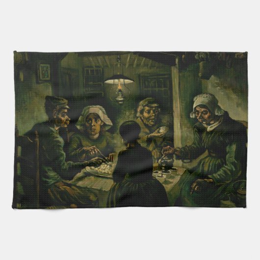 ビンセント・ヴァン・ゴッホ – ザ・ポテトイーターズ キッチンタオル (横)