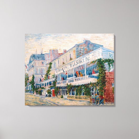 ビンセント・ヴァン・ゴッホ – ザ・レストラン・デ・ラ・シレーネ キャンバスプリント (正面)