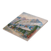 ビンセント・ヴァン・ゴッホ – ザ・レストラン・デ・ラ・シレーネ タイル (側面)