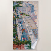 ビンセント・ヴァン・ゴッホ – ザ・レストラン・デ・ラ・シレーネ ビーチタオル (正面)