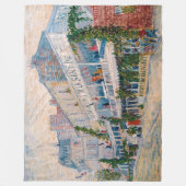 ビンセント・ヴァン・ゴッホ – ザ・レストラン・デ・ラ・シレーネ フリースブランケット (正面)