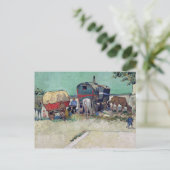 ビンセント・ヴァン・ゴッホ |ジプシーの陣地、キャラバン人 ポストカード (スタンド正面)