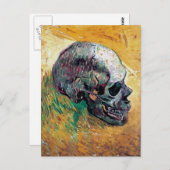 ビンセント・ヴァン・ゴッホ-スカル・イン・プロフィール – ファインアート ポストカード (正面/裏面)