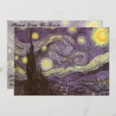 ビンセント・ヴァン・ゴッホ – スターリーナイト 招待状 (正面/裏面)