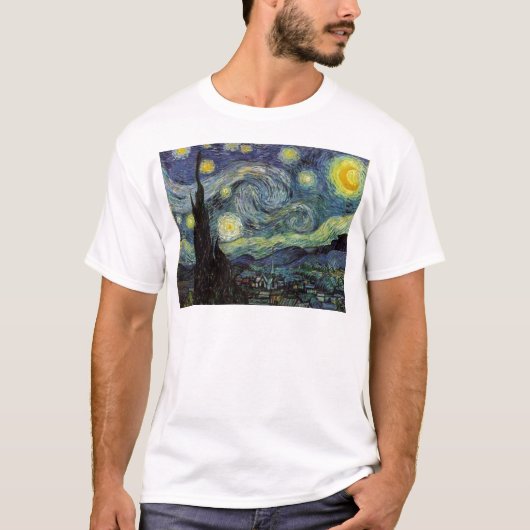 ビンセント・ヴァン・ゴッホ – スターリーナイト Tシャツ (正面)