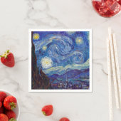 ビンセント・ヴァン・ゴッホ – スターリー・ナイト1889 スタンダードカクテルナプキン (インサイチュ)