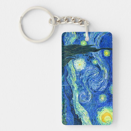 ビンセント・ヴァン・ゴッホ・スターリー・ナイト キーホルダー (正面)