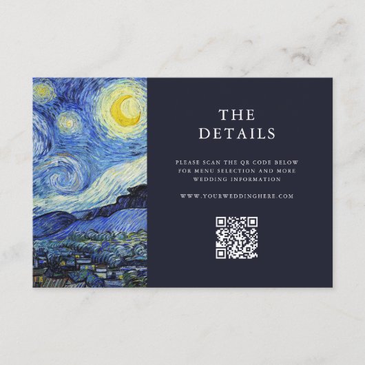 ビンセント・ヴァン・ゴッホ・スター結婚リー・ナイト エンクロージャーカード (正面)