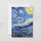 ビンセント・ヴァン・ゴッホ・スター結婚リー・ナイト 出欠カード (裏面)