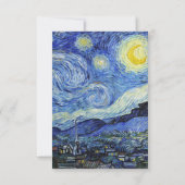 ビンセント・ヴァン・ゴッホ・スター結婚リー・ナイト 招待状 (裏面)