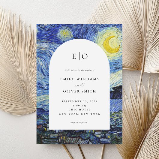 ビンセント・ヴァン・ゴッホ・スター結婚リー・ナイト 招待状