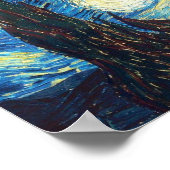 ビンセント・ヴァン・ゴッホ・スター絵画リー・ナイト ポスター (角)