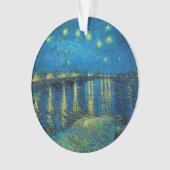 ビンセント・ヴァン・ゴッホ・スター・ナイト・オーバー・ザ・ローネ オーナメント (正面)