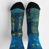 ビンセント・ヴァン・ゴッホ・スター・ナイト・オーバー・ザ・ローネ ソックス (上部)