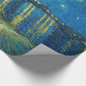 ビンセント・ヴァン・ゴッホ・スター・ナイト・オーバー・ザ・ローネ ラッピングペーパー (角)