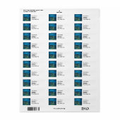 ビンセント・ヴァン・ゴッホ・スター・ナイト・オーバー・ザ・ローネ ラベル (フルシート)