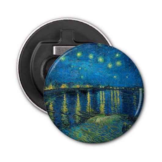 ビンセント・ヴァン・ゴッホ・スター・ナイト・オーバー・ザ・ローネ 栓抜き (正面)