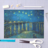 ビンセント・ヴァン・ゴッホ・スター・ナイト・オーバー・ザ・ローネ 薄葉紙 (クラフト)