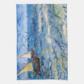 ビンセント・ヴァン・ゴッホ – セイント・マリーズの海景 キッチンタオル (縦)