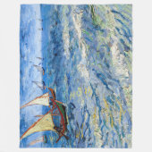 ビンセント・ヴァン・ゴッホ – セイント・マリーズの海景 フリースブランケット (正面)