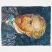 ビンセント・ヴァン・ゴッホ – セルフポートレート フリースブランケット (正面(横))