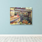 ビンセント・ヴァン・ゴッホ – セーヌ川の橋 キャンバスプリント (インサイチュ (ウッドフロア))