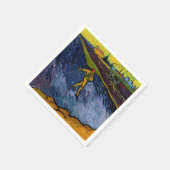 ビンセント・ヴァン・ゴッホ – ソワー:アルル郊外 スタンダードカクテルナプキン (角)
