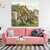 ビンセント・ヴァン・ゴッホ |チャポンバルの茅葺きコテージ キャンバスプリント (インサイチュ (リビング))