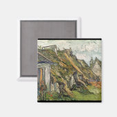 ビンセント・ヴァン・ゴッホ |チャポンバルの茅葺きコテージ マグネット (正面/裏面)