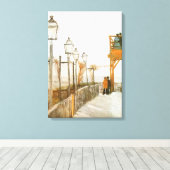 ビンセント・ヴァン・ゴッホ – テラスと展望デッキ キャンバスプリント (インサイチュ (ウッドフロア))