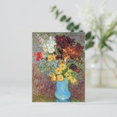 ビンセント・ヴァン・ゴッホ-デイジーとアネモネの花瓶 ポストカード (スタンド正面)