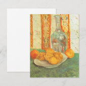 ビンセント・ヴァン・ゴッホ – デカンターとプレート上のレモン (正面/裏面)