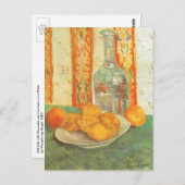 ビンセント・ヴァン・ゴッホ – デカンターとプレート上のレモン ポストカード (正面/裏面)