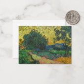 ビンセント・ヴァン・ゴッホ – トワイライトの風景 ノートカード (正面/裏面インサイチュ)