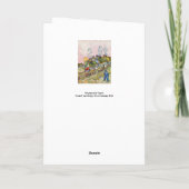 ビンセント・ヴァン・ゴッホ – ハウスと姿 カード (裏面)