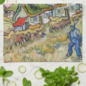 ビンセント・ヴァン・ゴッホ – ハウスと姿 キッチンタオル (折り畳み)