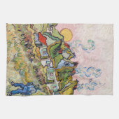 ビンセント・ヴァン・ゴッホ – ハウスと姿 キッチンタオル (横)